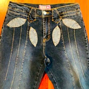 Crazy Sexy Cool C.S.C. Patterned Jeans- Size 5/6